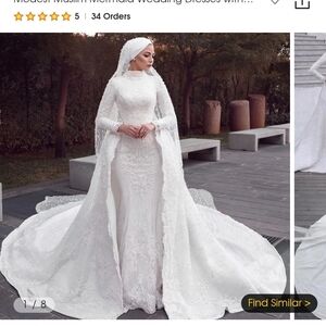 Elegant White Lace Wedding Dress